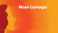 Maio Laranja background Royalty Free Stock Photo