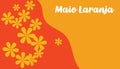 Maio Laranja background Royalty Free Stock Photo