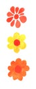 Maio laranja symbol. Yellow and orange flowers. Royalty Free Stock Photo