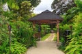 Entrance to the Maire Nui garden, Rarotonga, Cook Islands