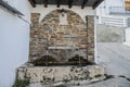 Mairena slate fountain in the Alpujarra Royalty Free Stock Photo