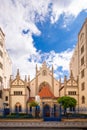 The Maisel synagogue erected in 1592 in former Prague Jewish quarter. The Synagogue contains museum exhibits Royalty Free Stock Photo