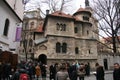 Maisel Synagogue_Prague_crowds Royalty Free Stock Photo