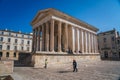 The Maison carrÃ©e, an ancient Roman temple in NÃ®mes, France Royalty Free Stock Photo