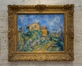 Maison Maria with a View of the Chateau Noir by Paul Cezanne in the Kimbell Art Museum.