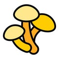 Maitake mushroom icon vector flat