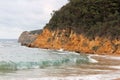 Maitland Bay Beach with Waves Washing Over the Sand