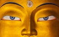 Maitreya Buddha face close up, Ladakh Royalty Free Stock Photo