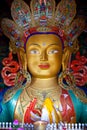 Maitreya Buddha (Future Buddha) at Thiksey Gompa in Leh, India Royalty Free Stock Photo