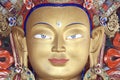 Leh, Ladakh, India, Maitreya Buddha statue at the Thikse Tibetan Buddhist Monastery Royalty Free Stock Photo