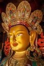 Maitreya Buddha in Thiksey Gompa Royalty Free Stock Photo