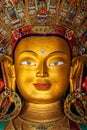 Maitreya Buddha in Thiksey Gompa Royalty Free Stock Photo