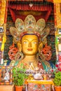 Maitreya Buddha in Thiksey Monastery, Royalty Free Stock Photo