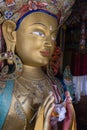 Maitreya buddha in thiksey monastery Royalty Free Stock Photo