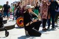 Maja KSIEZOPOLSKA, professional photographer covering an evangelist demonstration in the street of Warsaw, Poland - May 28, 2023