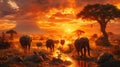 Majestic African Elephants in the Wild