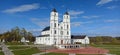 Majestic Aglona Cathedral in Latvia. White Chatolic Church Basilica. Royalty Free Stock Photo