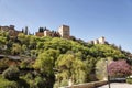 Majestic Alhambra Palace in Granada, Andalusia, Spain Royalty Free Stock Photo