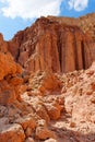 Majestic Amram pillars rocks in the desert Royalty Free Stock Photo