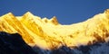 Annapurna range of the himalayas Royalty Free Stock Photo