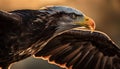 The majestic bald eagle spreads its wings in natural beauty generated by AI Royalty Free Stock Photo