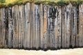 Majestic basalt columns structure over the river in Studlagil Canyon, Iceland Royalty Free Stock Photo