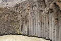 Majestic basalt columns structure over the river in Studlagil Canyon, Iceland Royalty Free Stock Photo