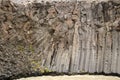 Majestic basalt columns structure over the river in Studlagil Canyon, Iceland Royalty Free Stock Photo
