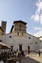 Basilica San Frediano Church Building from Piazza Frediano in Old Lucca City. Tuscany region. Italy Royalty Free Stock Photo