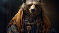 Majestic Bear: A Photorealistic Surrealism Portrait With Medieval Inspiration