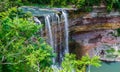 gorgeous inviting view of Balls Falls at Niagara escarpment green belt, Ontario, Canada