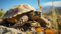 Majestic Beauty: The Greek Tortoise in its Natural Habitat