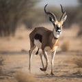 Majestic Blackbuck in desert