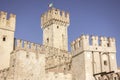 Majestic Castle of Sirmione on Lake Garda Royalty Free Stock Photo