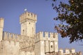 Majestic Castle of Sirmione on Lake Garda Royalty Free Stock Photo