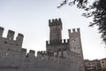 Majestic Castle of Sirmione on Lake Garda Royalty Free Stock Photo