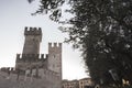 Majestic Castle of Sirmione on Lake Garda Royalty Free Stock Photo