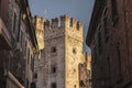 Majestic Castle of Sirmione on Lake Garda Royalty Free Stock Photo