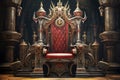 Majestic Castle throne. Generate Ai