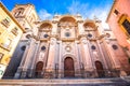 Majestic Cathedral of the Incarnation in Granada street facade view