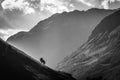 Majestic Caucasus mountains in July