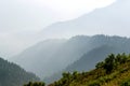 Majestic Caucasus mountains in the tonal perspective