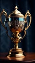 Majestic champion\'s trophy as a symbol of triumph and accomplishment