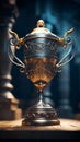 Majestic champion\'s trophy as a symbol of triumph and accomplishment