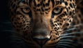 Majestic cheetah, spotted beauty, staring, wildcat in African savannah generated by AI