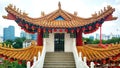 The majestic Chinese temple in traditional Chinese style