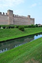 Majestic city walls of Cittadella, Italy Royalty Free Stock Photo