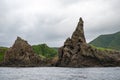 Rock formations Oki Islands, Shimane, Japan, Unesco Global Geopark, Sea of Japan Royalty Free Stock Photo