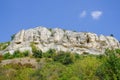 Majestic cliffs against blue sky in America