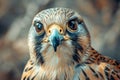 Majestic Close up Portrait of Peregrine Falcon with Intense Gaze and Beautiful Feather Details Royalty Free Stock Photo